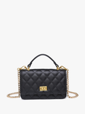 Bali Quilted Crossbody in Black