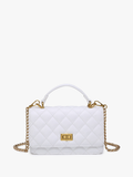 Bali Quilted Crossbody in White