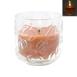 Pumpkin Glass Jar Led Candle