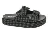 Lil Bit Knotty - Black White Polka Dots