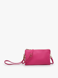 Riley Crossbody/wristlet In Berry