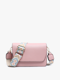 Noah Flapover Crossbody In Blush