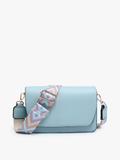 Noah Flapover Crossbody In Lt. Blue