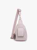 Sophia Sling Bag In Pale Pink