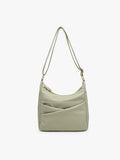 Lillian Compartment Crossbody W/ Pockets In Lt. Basil