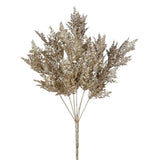 18"winter Glitter Fern Bush