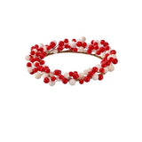 9" Shiny/Beaded Candle Ring