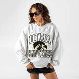 Iowa Hawkeyes Big Play Energy Embossed Star Crewneck