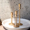 Gold Iron Ball Candle