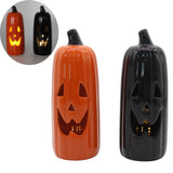 Black And Orange Lighted Jack O Lanterns
