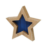 Navy Plank Framed Star