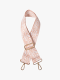 Guitar Strap In Leopard-pink/white