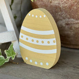 Lrg. Yellow Pattern Dot Egg