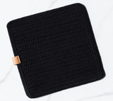 8.25" Ebony Square Hot Pad