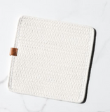 8.25" Ivory Square Hot Pad