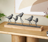 Metal Wood Birds
