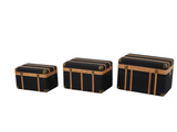 Leather Wood Trunk