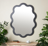 40" Wood Wall Mirror