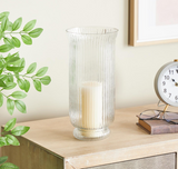 13" Glass Candle Holder