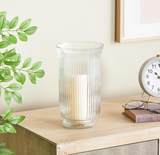 11" Glass Candle Holder