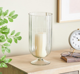 13" Glass Candle Holder