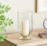11" Glass Candle Holder