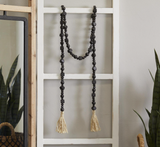 Wood Bead Garland Black