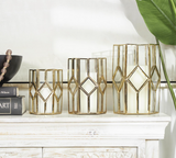 Metal Glass Candle Hlder