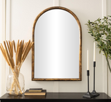 Wood Metal Resin Arch Wall Mirror