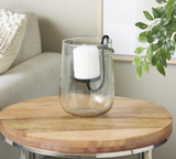 Gls Mtl Candle Hldr 6w, 9h