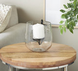Gls Mtl Candle Hldr 7w, 8h