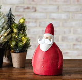 8.3" Cement Santa Decor
