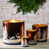 Winter Deer Scene Lantern