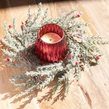 14" Green Candle Ring
