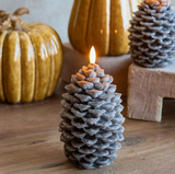 7" Led Pinecone Candle