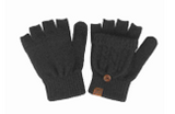 Cable Pattern Flips Mittens