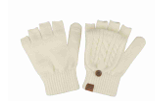 Cable Pattern Flips Mittens