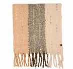 Vertical Mult Color Woven Scarf