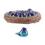 Mini Glass Blue Birds