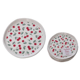 Ceramic Wildflower Cherry Plates
