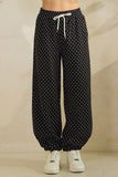 Cozy Micro Polka Dot Lounge Pants