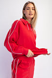 Modal Poly Piping Polo Top