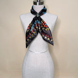 Aztec Print Silk Square Scarf 36x36
