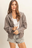 Versatile Hooded Zip-up Knit Outerwear