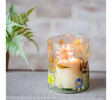 5" Pressed Carnation Flower Jar