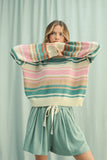 Colorblock Striped Sweater