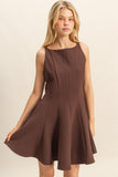 Sleeveless Flared Hemline Classic Dress