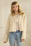 Polka Dot Contrast Jacket