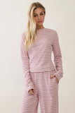 Easy Drift Striped Lounge Top