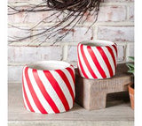 Candy Cane Stripe Planter